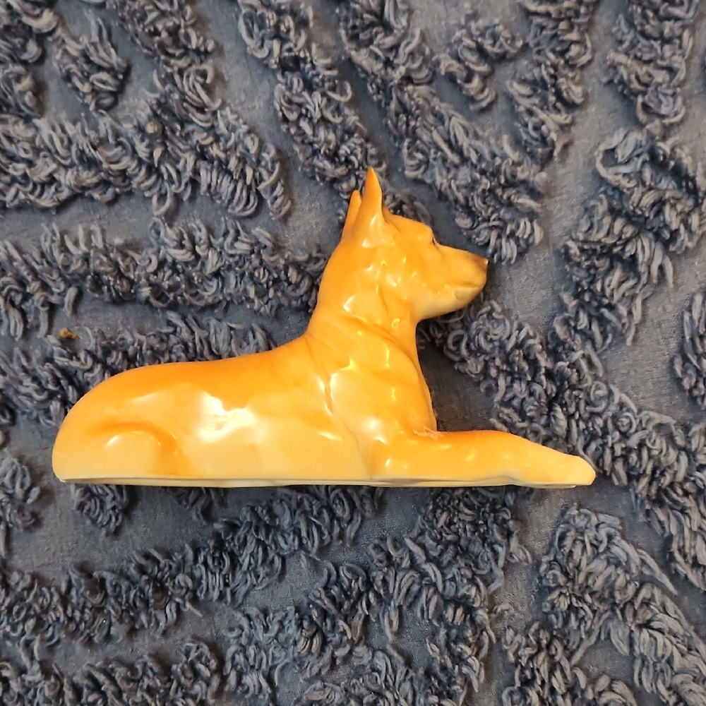 Ceramic Dog Figurine - Tan - Picture 3 of 5